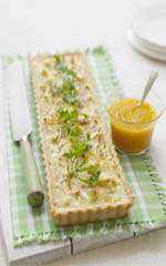 Pudim de couve flor com Molho de Damasco